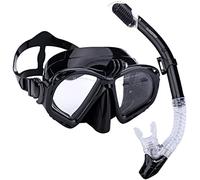 Supertrip Premium Snorkel Set máscara de Buceo para Adultos con 2 boquillas. Set de máscara de gopro con Soporte de cámara, Azul