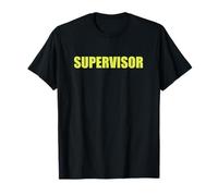 Supervisor amarillo para eventos, tripulaciones y seguridad Camiseta