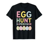 Supervisor de caza de huevos de Pascua, diseño divertido para familia a juego Camiseta