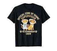 Supervisor Oficial del Cono de la Vergüenza Equipo Veterinario Camiseta