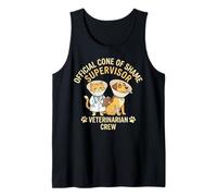 Supervisor Oficial del Cono de la Vergüenza Equipo Veterinario Camiseta sin Mangas
