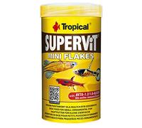 Supervit, Mini Copos de 250 ml/110 g, Copos multiingrediente para Peces pequeños omnívoros y carnívoros (inmunidad, Color y Crecimiento)