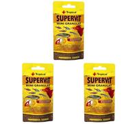 SUPERVIT Mini GRANULAT 10g - alimento multicomponente en Forma de gránulos Finos Que se Hunde Lentamente (Paquete de 3)