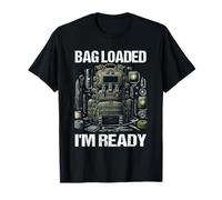 Supervivalist Bug out, Lleno de Bolsas, Doomsday Prepper Camiseta