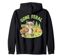 Supervivencia de Gone Feral Prepper: Artesanía forestal Sudadera con Capucha