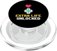 Superviviente cardíaco de cirugía a corazón Abierto Desbloqueado Extra Life PopSockets PopGrip para MagSafe