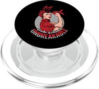 Superviviente de accidente cerebrovascular irrompible Viste Conciencia sobre el Trazo Rojo PopSockets PopGrip para MagSafe