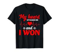 Superviviente de Ataque cardíaco Victoria Recuperación cardíaca Humor Camiseta