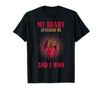 Superviviente de Ataque cardíaco Victoria Recuperación cardíaca Humor Camiseta