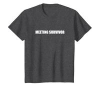 Superviviente de la reunión Camiseta, Niños, Jaspeado Oscuro, 12 años