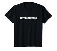 Superviviente de la reunión Camiseta, Niños, Negro, 12 años