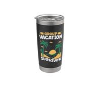Superviviente de vacaciones en grupo Vaso térmico de acero inoxidable de doble pared