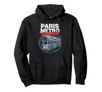 Superviviente del Metro de París Superviviente Superpoblado Humor Tren Francia Sudadera con Capucha