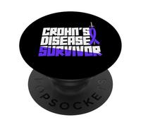 Superviviente - Enfermedad de Crohn PopSockets PopGrip Adhesivo