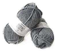 Superwash - Hilo de lana merino 100 % para tejer y ganchillo, 3 o ligero, DK, Leight Worsted Weight, Drops Merino extrafino, 1.8 onzas, 115 yardas por ovillo (04 gris mediano)
