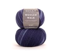 Superwash - Ovillo de lana para tejer calcetines (4 hilos, 75% lana pura y 25% poliamida, 50 g, 2 unidades)