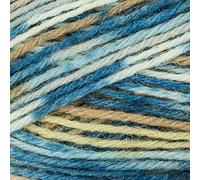 Superwash Sock mezcla de lana multicolor Gotas de lana Fabel, 1 o superfino, peso de dedo, 4 capas, 51 g 224 yardas por ovillo (910 Sea Mist)