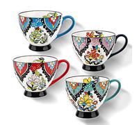 superyes Set di tazze da 4,444 ml grande tazza in ceramica, tazza da caffè per tè, latte, latte, cappuccino, cacao, muesli, cioccolata calda, regalo per uomini, donne, amici, famiglia