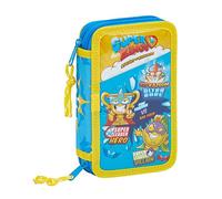 SUPERZINGS 411976-854 Plumier Doble Pequeño 28 Piezas, Multicolor