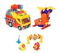 SuperZings - Serie 5 - Blíster Mission Fire Strike (PSZSB216IN50), Incluye 2 Figuras y 2 Vehículos