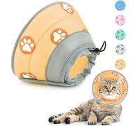 Supet Collarín suave para detener el lamer después de la cirugía, collar de gato suave ajustable para recuperación para perros pequeños, cachorros y gatitos
