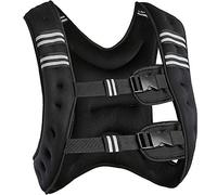 Supfine Chaleco lastrado para correr, 10 kg, para entrenamiento físico, mejora el tejido de licra para evitar que se salga arena de hierro