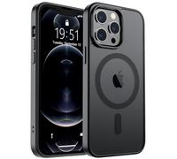 SUPFINE Magnetic for iPhone 12 Pro MAX Case (Compatible with MagSafe) (Military Grade Drop Protection) Slim Translucent Matte Shockproof with Anti-Fingerprint Phone Case,Black