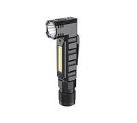 Supfire - Linternas, 5 modos, faro, linternas recargables, luz de linterna de 90 grados, luz de mazorca, luz LED