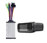 SUPIRING 24V 36V 48V 60V S886 Ebike Pantalla LCD Ajuste con Acelerador Giratorio + Controlador de Sinusoidal 36V 350W para E-Scooter 5PIN