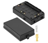 SUPIRING Caja de relés de fusibles automotrices de 12 V para coche, camión, soporte de relé estilo 10 ranuras, soporte de fusibles ATC/ATO de 15 ranuras