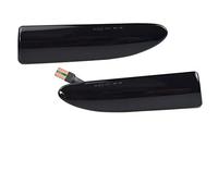 Supkancl 2 uds luz indicadora lateral dinámica flecha señal de giro lámpara intermitente for JAGUAR X-TYPE 2002 2003 2004 2005 2006-2009(Smoked Black)