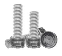 Supkancl Tornillos de Cabeza Hexagonal de acrílico Transparente, M3, M4, M5, M6, M8 y M10, con Aislamiento anticorrosión, de plástico acrílico, 10, 20 y 50 Unidades(12mm,M6-50Pcs)