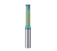 SUPKOUMKBG Fresa de hilo de un solo diente de carburo Toot M1 M1.2 M1.6 M2 M2.5 M3 M4-M24 Fresa de carburo sólido(M10X1.5 D8,Coated aluminum)