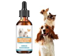 Suplemento calmante para gatos, 60 ml, gran calmante sueño para gatos para viajes | Suplemento relajante y calmante para - maullido agresión temporal corte uñas aseo interior