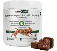 Suplemento condroprotector y antiinflamatorio para Perro Ortocanis - Glucosamina, Condroitina, MSM, Omega-3, Ácido Hialurónico, Cúrcuma, Boswellia Serrata, Colágeno, Vitamina E y C, Magnesio y Zinc