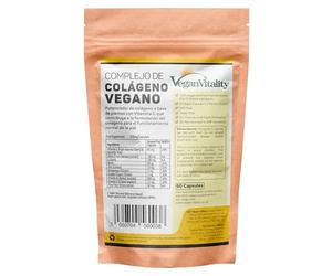 Suplemento De Colágeno Con Biotina, Liosina, Sílice De Bambú, Zinc, Vitamina C, E, Y A Para Piel, Pelo, Uñas, Articulaciones Y Huesos | Suministro De 2 Meses | Vegano Y Vegetariano | Natural