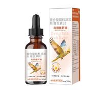 Suplemento De para La Salud De Aves - 30ml Brillo Natural del Plumaje de Mascotas | Cuidado de Piel y Plumaje en Loros Periquitos Agapornis | Uso Diario y Recuperacion de Pinzones Canarios
