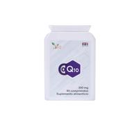 Suplemento de Ubiquinona Coenzima Q10 de VED (300 mg), 90 tabletas veganas de CoQ10 por envase, suplemento de CoQ10 de potencia extra apto para veganos, sin OGM, suministro para 9 meses.