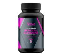 Suplemento Deportivo Pre y Post Workout | BCAA 2:1:1 + Glutamina + Vitamina B6 | Contribuye al Crecimiento y la Recuperación Muscular