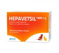Suplemento hepático para perros medianos y grandes - Hepavetsil 1400 mg - Cantidad: 30 comprimidos