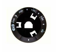 Suplemento Mando Temperatura Horno C20K000B7 (Negro) compatible con Fagor, Modelos: 1H-415D, 1KTP, Referencias: 1H-115D, 1H-415D, Características: Color: Negro; 250º