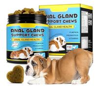 Suplementos De Apoyo Anal para Perros, Suplementos De Apoyo A La Diarrea para Perros 375G, El Tratamiento De Enzimas Masticables Y Digestivas Y Funciones Intestinales Saludables De Probióticos