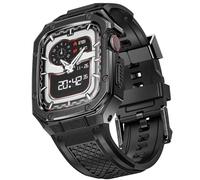 SUPLINK Pulseras de silicona de acero inoxidable para Apple Watch Ultra 3/2/1 & SE 3/2/1 & Series 11 10 9 8 7 6 5 4 3 2 1 49 mm 46 mm 45 mm 44 mm 42 mm 41 mm 40 mm 38 mm, Rugged Bumper Case Bandas