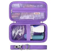 Supmay Estuche rígido para nebulizador portátil, inhalador de malla de mano, máquina de nebulizadores espaciadores para adultos y niños, viajes, uso doméstico, bolsa protectora con bolsillo de malla