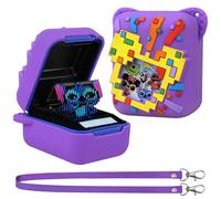 Supmay Funda de silicona para juguete interactivo Bitzee Disney, bolsa protectora de silicona suave, funda protectora para accesorios electrónicos virtuales Bitzee, morado