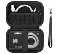 Supmay Funda de transporte compatible con cámara digital Kodak PIXPRO FZ45 / FZ55 / FZ53 / FZ43 de 16 MP, bolsa de almacenamiento para cámara de vlogging con bolsillo de malla para cable USB, batería
