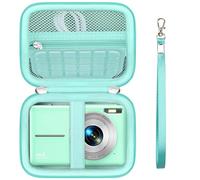 Supmay Funda de transporte para Fleafer/para VAHOIALD/para cámara digital Nsoela, soporte de almacenamiento para cámara digital de apuntar y disparar, bolsa de viaje, Green, Funda rígida