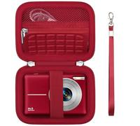 Supmay Funda de transporte para Fleafer/para VAHOIALD/para cámara digital Nsoela, soporte de almacenamiento para cámara digital de apuntar y disparar, bolsa de viaje, Red, Funda rígida