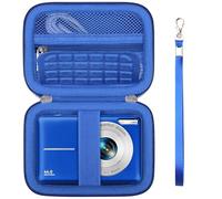Supmay Funda de transporte para Fleafer/para VAHOIALD/para cámara digital Nsoela, soporte de almacenamiento para cámara digital de apuntar y disparar, bolsa de viaje, Blue, Funda rígida