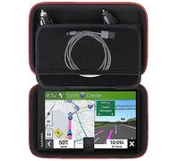 Supmay Funda GPS para Garmin DriveSmart 76/65/61/66, dēzl™ OTR710/OTR700, Garmin RV 795/780, DriveCam™ 76, sistema de navegación GPS de 6-7 pulgadas, funda rígida de viaje con bolsa de malla para cable de alimentación del vehículo, color negro